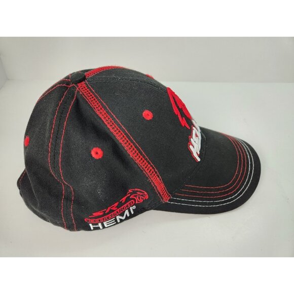 Dodge SRT Supercharged Hellcat Black & Red Hat Cap Choko Adjustable - Picture 2 of 9